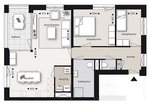 Appartement te koop Type H ong Bunde