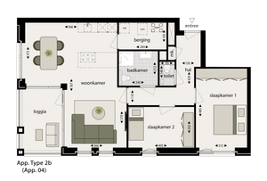 Appartement te koop 2b ong Klimmen